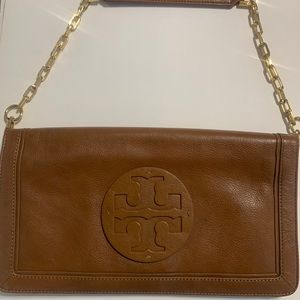 Tory Burch Brown Clutch